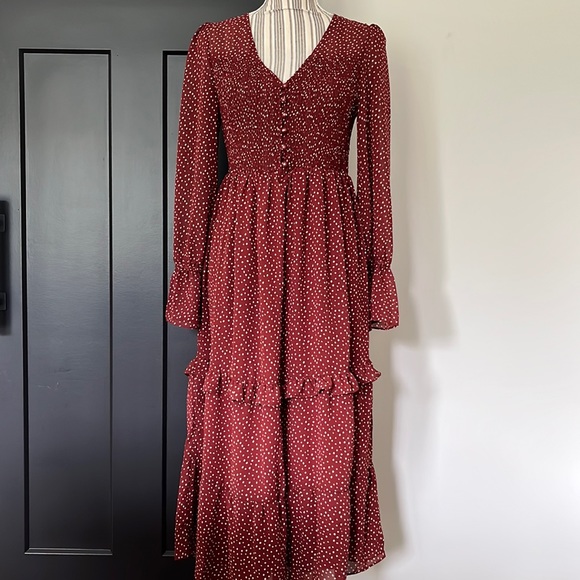 Love Riche ~ Smocked Polka Dot Maxi - Picture 4 of 15